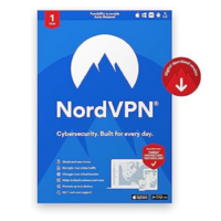 1-Year NordVPN Standard VPN Cybersecurity Software (10 Devices, Email Delivery)