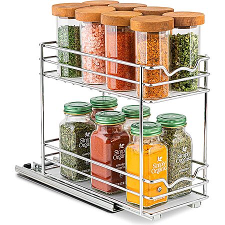 Push-pull double-layer metal spice storage rack - $6.99 - 2024-08-28