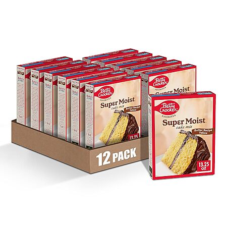 [S&S] $11.29: 12-Pack 13.25-Oz Betty Crocker Favorites Super Moist Cake ...