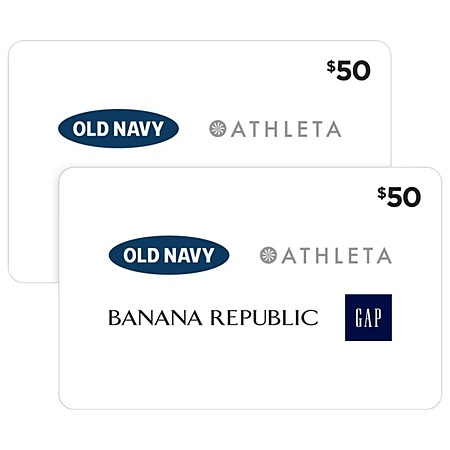Costco Members: 2x $50 Gap Inc. Brands eGift Cards $80 