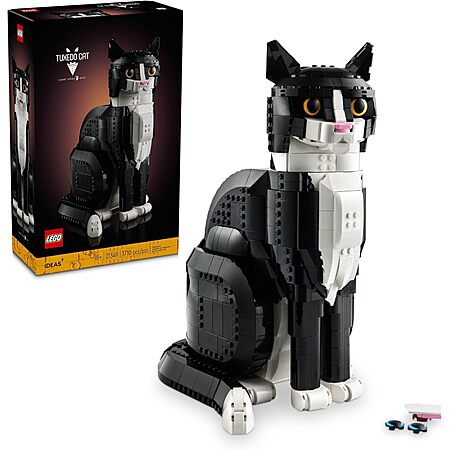 1710-Piece LEGO Ideas Tuxedo Cat Building Set $80 + Free Shipping