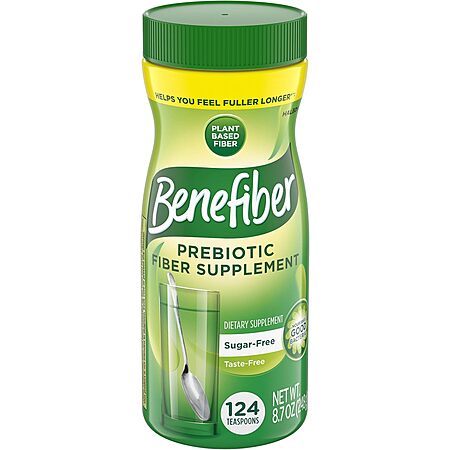 [SnS, AC] $4.43 | Benefiber Daily Prebiotic Fiber Supplement Powder for Digestive Health, Unflavored -124 Teaspoons (8.7 Ounces) at Amazon