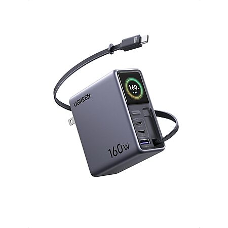Prime Members: UGREEN Nexode Pro 160W Charger w/ Retractable Cable $100 + Free S&H
