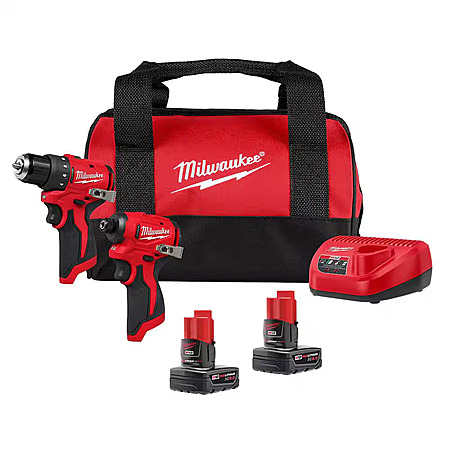 Milwaukee M12 Brushless Subcompact Drill & Impact Driver+ 2x 6Ah Battery Kit $169 + Free S&H