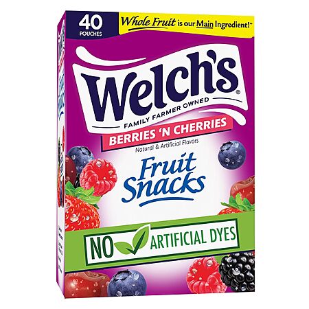 40-Count 0.8-Oz Welch's Berries 'N Cherries Fruit Snacks $4.19 w/ S&S + Free Shipping w/ Prime or on $35+