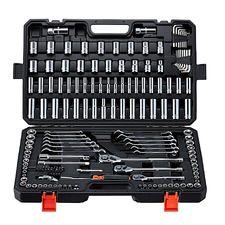 159-Pc VEVOR 1/4", 3/8", & 1/2" Drive Mechanics Tool Set (SAE & Metric) $59.10 + Free S&H