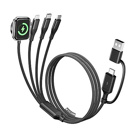 4-in-2 Multi Charging Cable with Smartwatch Charging $4.19 w/Code