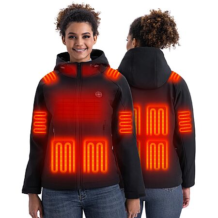 Women`s Waterproof Heated Softshell Jacket, $59.99 w/ coupon and code