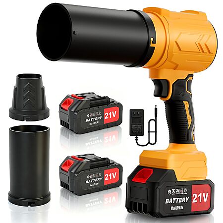 RAXONE Electric Handheld Cordless 110MPH Leaf Blower w/ 2x 4000mAh Batteries $29.45 + Free S&H