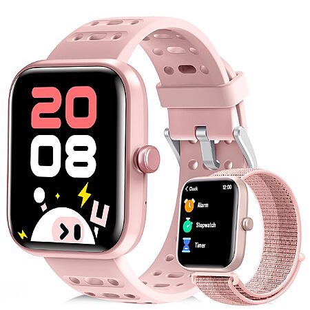 Smart Watch for Kids with Health Monitoring, Activities Tracking, 2 Bands, $19.99 with coupon and code