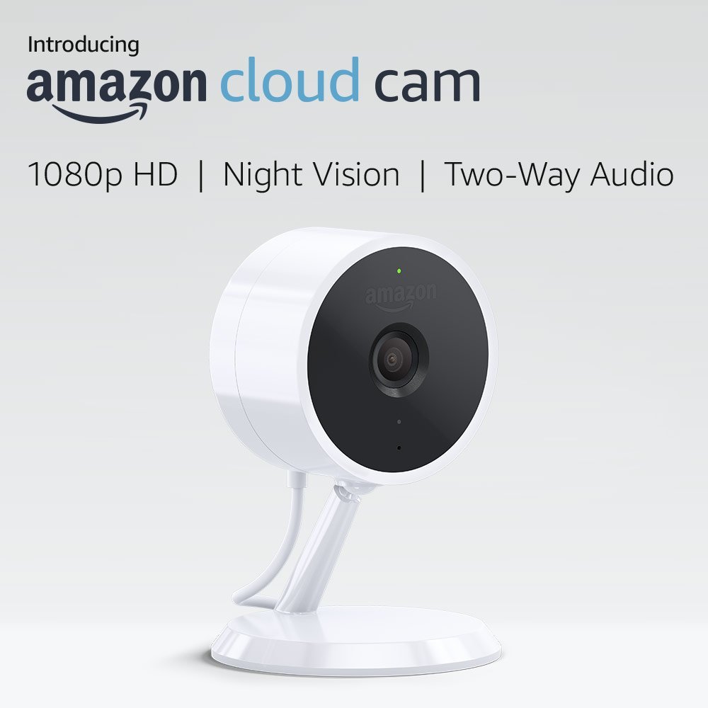 Amazon Cloud Cam Indoor Security Camera, Works with Alexa for $89.99 (25% off) @amazon. Amazon deal of the day.
