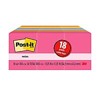 18-Pack 100-Sheet 1 3/8" x 1 7/8" Post-it Sticky Notes (Poptimistic) $4.32 (free store pickup) @Staples