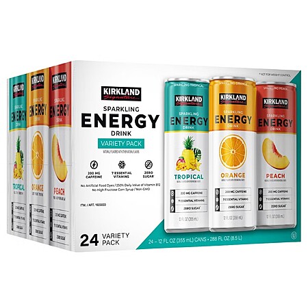 Costco (in-warehouse): 24-ct Kirkland Signature Sparkling Energy Drink, 12oz for $12.99 until 9/20