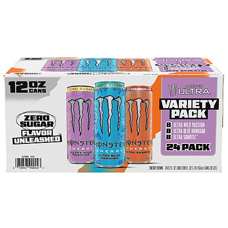 YMMV Costco (in-warehouse): 24-ct Monster Energy Drink (Ultra Variety Pack)