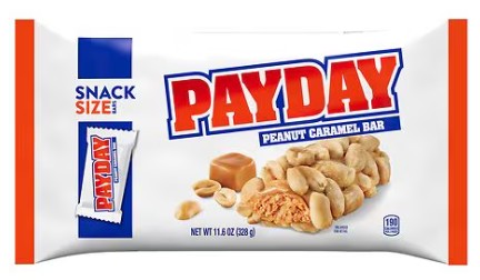 Walgreens: 23.2oz PAYDAY Candy Bars for $8.99 ($0.39/oz or $0.28 per Snack Size)