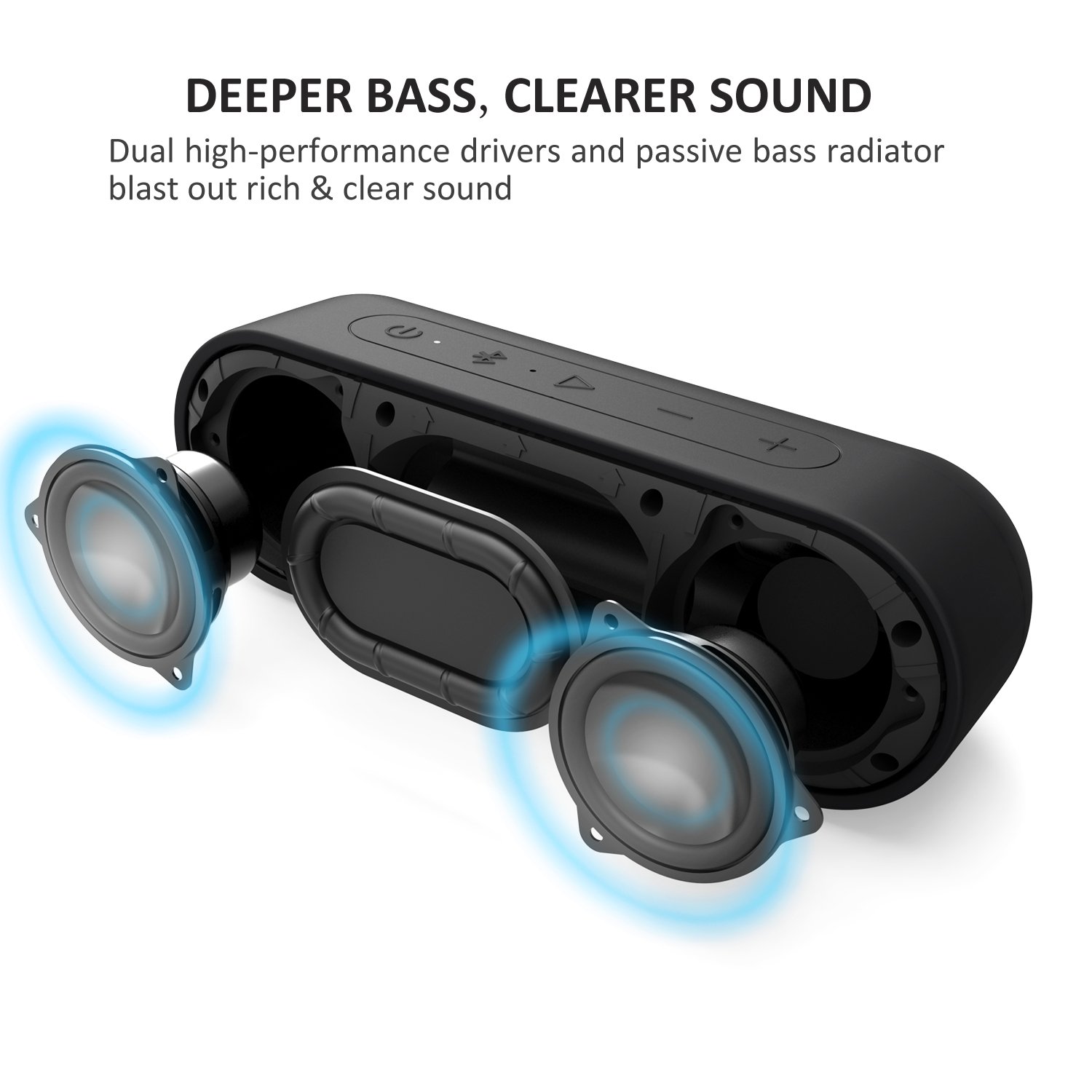 Tribit XSound Go Bluetooth Speakers - 12W Portable Speaker Loud Stereo Sound, Rich Bass, IPX7 Waterproof@Amazon.com $20.09