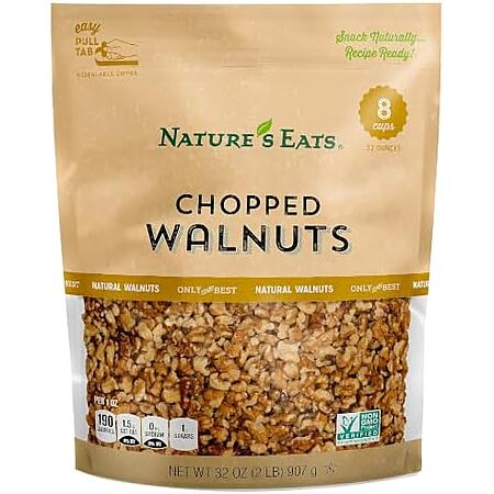 Amazon ~ Nature's Eats Chopped Walnuts 2lb $7.31 ($3.65/lb) w/30% SS coupon