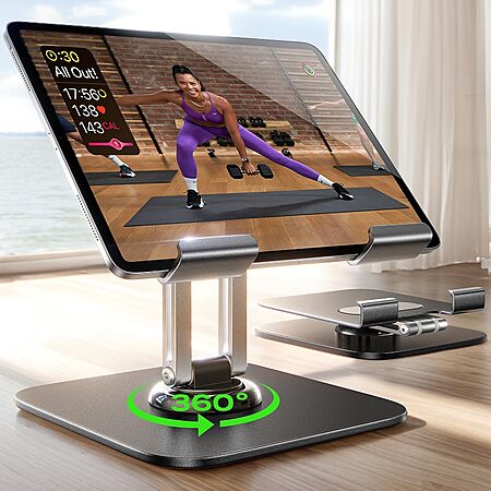 LISEN Adjustable 360-Degree Tablet Stand Holder (up to 12.9