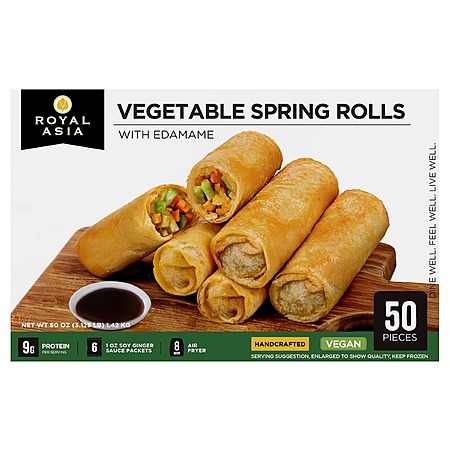 Costco Members: 50-ct Royal Asia Vegetable Spring Rolls w/ Soy Ginger Sauce $7.49 (In-Store Only)