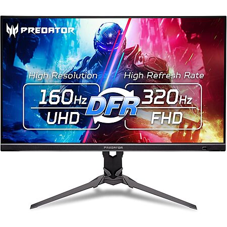 27" Acer Predator 4K 3840x2160 IPS 160Hz DFR 320Hz Gaming Monitor $250 + Free S&H