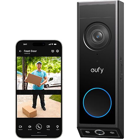 Prime: eufy Security E340 2K Video Doorbell w/ Night Vision (Battery/Wired) $100 & More + Free S&H