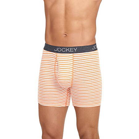 Jockey Men's StayNew Cotton Blend Boxer Brief, 3-pack