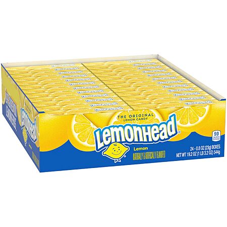 24-ct 0.8-oz Lemonhead Hard Lemon Candy 3 for $12.75 w/ S&S