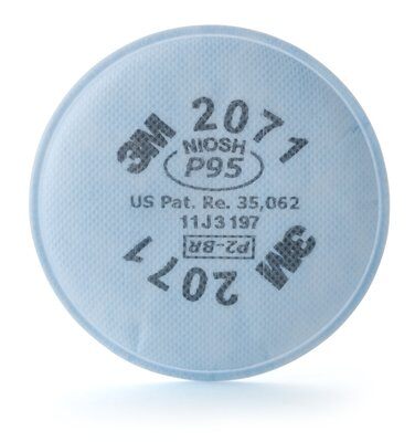 3M Particulate Filter 2071, P95, 100 pcs / 50 pairs for 6000/7000 Series Respirators - $208.50 ($4.17 per pair) w/free shipping