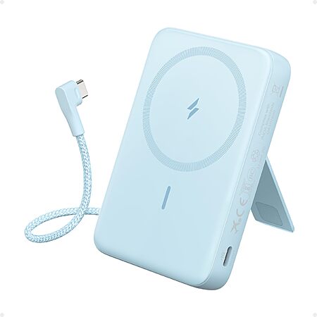 10,000mAh 30W Anker Zolo Portable Magnetic Power Bank w/ Built-in USB-C Cable (Black) $25 + Free Shipping & More