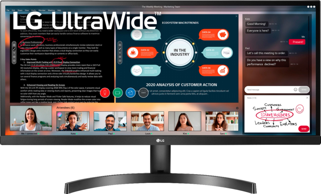 LG 34WL500-B 34" IPS LED UltraWide FHD FreeSync Monitor with HDR (HDMI) Black [249.99 - Best Buy 100$ off]
