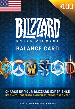 Blizzard Gift Card 50 USD Battle.net United States for $44 and 100 USD for $88