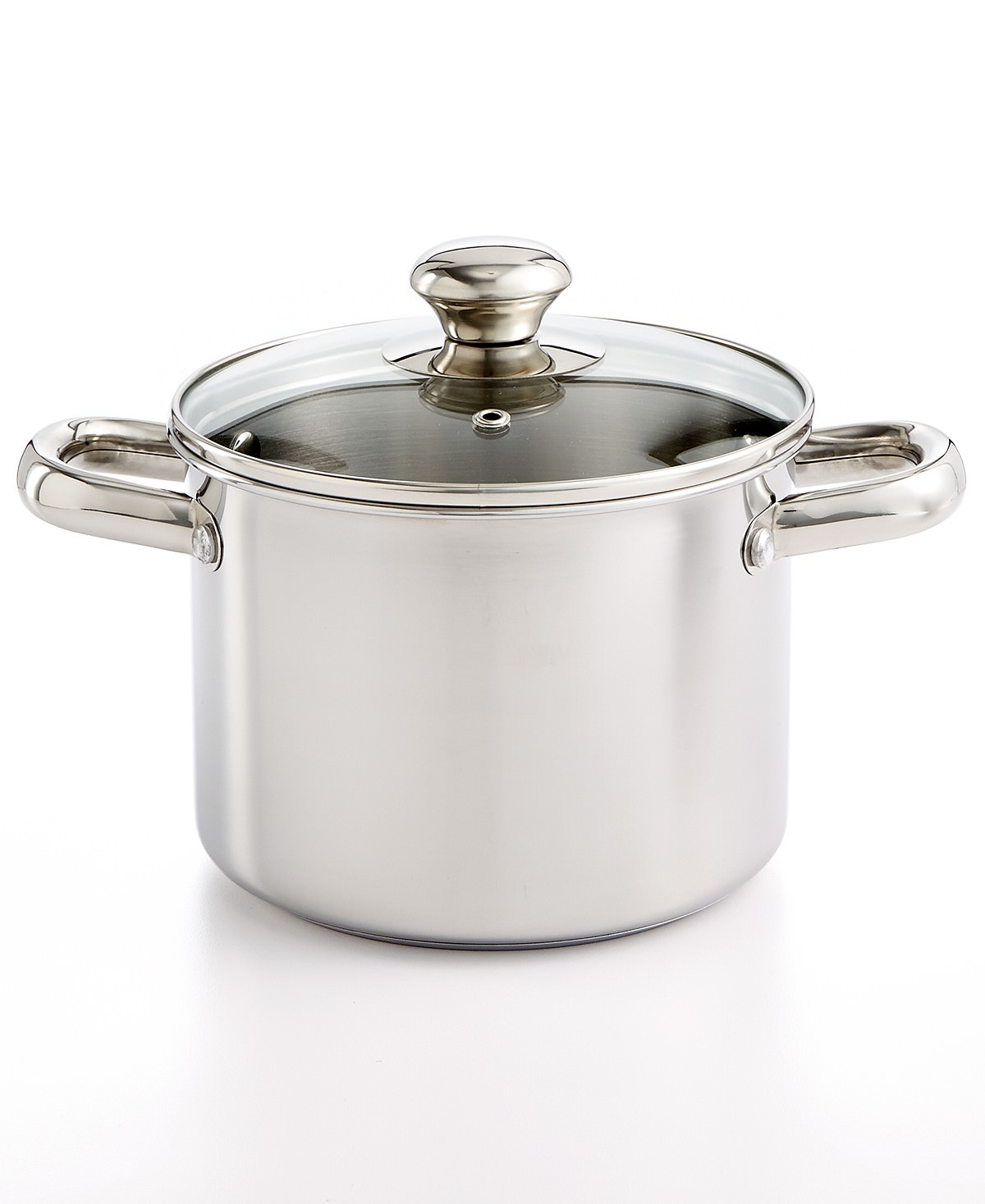 Stainless Steel 3-Quart Soup Pot by Tools of the Trade $10.49 or Belgique Stainless Steel 3-Quart Soup Pot w/ Lid $12.99 at Macy's