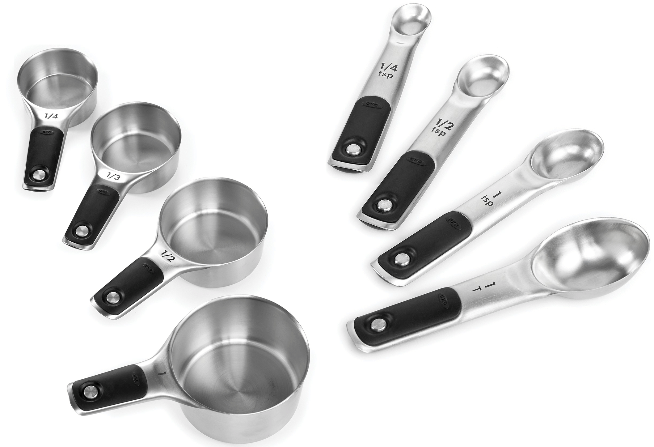 8-Piece OXO Good Grips Stainless Steel Magnetic Measuring Cups/Spoons (4-pc + 4-pc) for $19.98 at Macy's (pick-up in store)