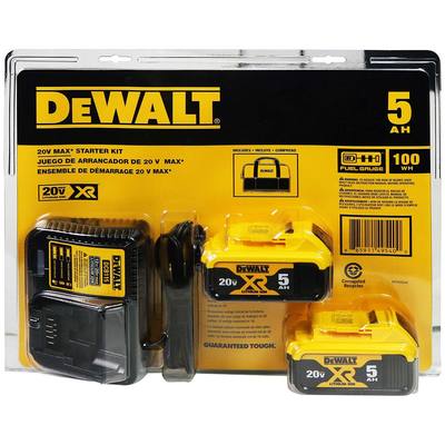 DeWALT Starter Kit With 2 Batteries, Charger & Bag $139.99
