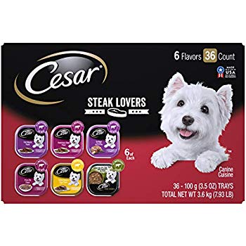 Cesar Wet Dog Food 36 trays, Steak Variety $18.78 w/ 5% S&S or better