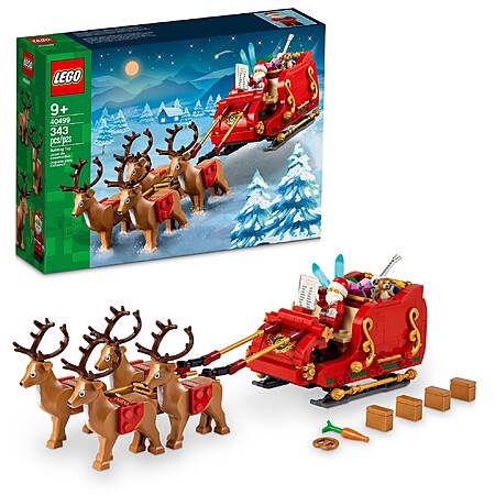 343-Piece LEGO Santa's Sleigh Building Kit (40499) $26.50