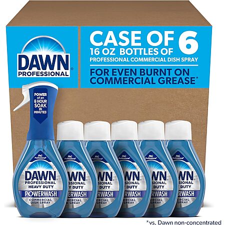 6-Pk 16-Oz Dawn Professional Heavy Duty Powerwash Commercial Dish Sprays $18.45