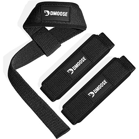DMoose Lifting Straps (Black) $3.37 + Free Shipping w/ Prime or orders $35+