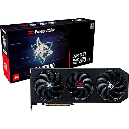 Prime: PowerColor AMD Radeon RX 9070 XT Hellhound OC 16GB GDDR6 Graphics Card $630 + Free Shipping