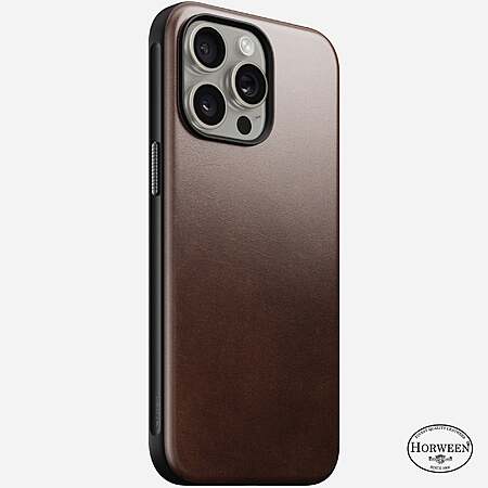 Nomad Apple iPhone 15 Pro Max Smartphone Case: Modern Horween Leather (2 Colors) $17 & More + Free Shipping on $50+