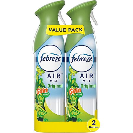 2-Pack 8.8-Oz Febreze Air Mist Air Freshener Sprays (Gain Original Scent) $3.70 w/ Subscribe & Save