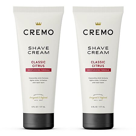 2-Pack 6-Oz Cremo Men's Shave Creams (Classic Citrus) $7.45 w/ Subscribe & Save