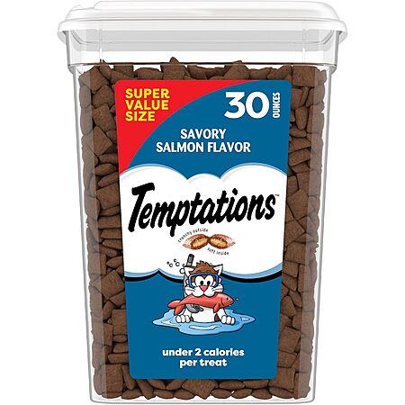 30-oz Temptations Classic Crunchy & Soft Cat Treats (Savory Salmon)