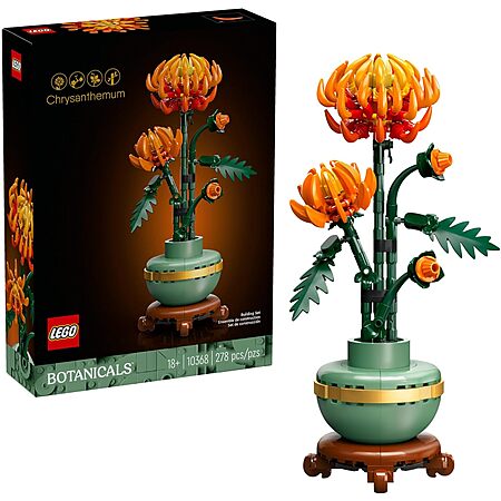 278-Pc LEGO Icons Botanicals Chrysanthemum Building Set