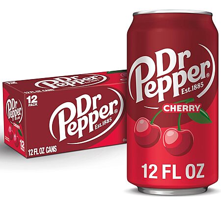 [SnS] $4.75* | 12-Pk 12-Oz Dr Pepper Soda (Cherry) at Amazon
