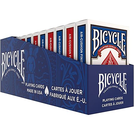 $15.99: Bicycle Standard Rider Back Playing Cards, Poker Size, 12 Pack