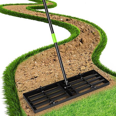 30"x10" GARDTECH Reinforced Steel Foldable Lawn Leveling Rake w/ Adjustable Handle $24.30 + Free S&H