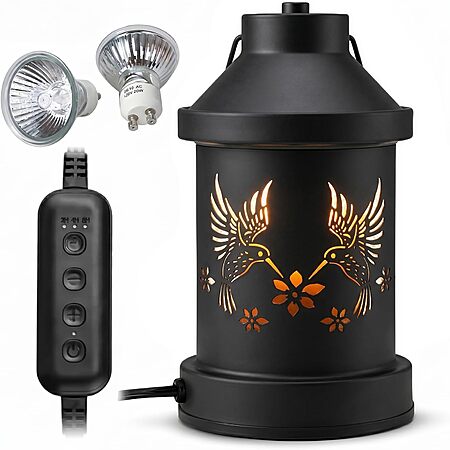 Eandisom Hummingbird Candle Warmer Lamp w/ Timer & Dimmer $10.50
