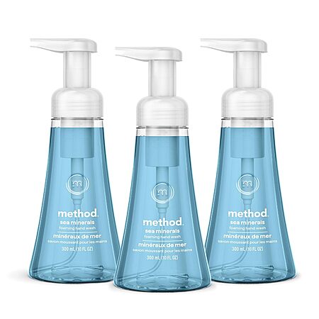 Select Accounts: 3-Pk 10-Oz Method Foaming Hand Wash Soap (Sea Minerals) $7.30 w/ S&S