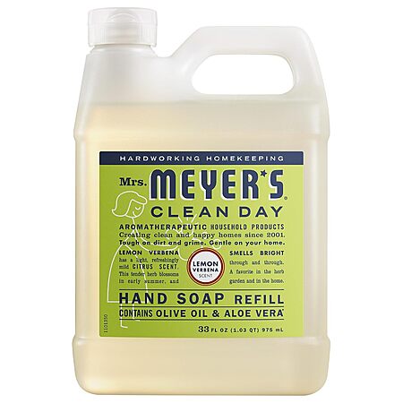 33-Oz Mrs. Meyer's Clean Day Liquid Hand Soap Refills (Lemon Verbena) 7 for $35.60 w/ S&S + Free S&H